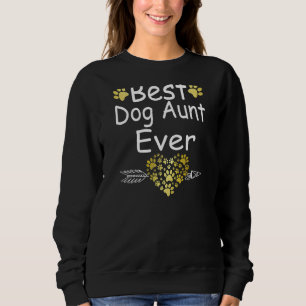 Womens Mother's Day Auntie Tee Best Dog Aunt Ever 