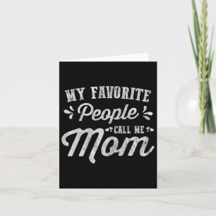 Womens Mothers Day Gifts - My Favourite People Cal Card