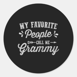 Womens Mothers Day Gifts - My Favourite People Cal Classic Round Sticker