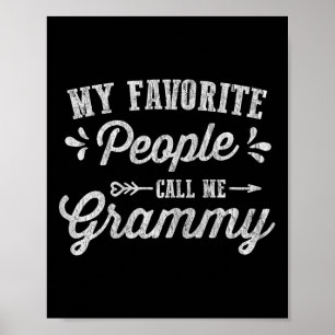 Womens Mothers Day Gifts - My Favourite People Cal Poster