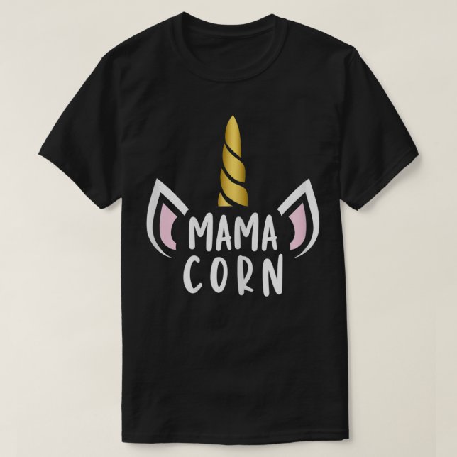 Womens Mothers Day Mamacorn  Mummy Unicorn Awesome T-Shirt (Design Front)