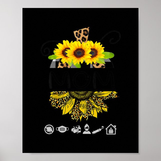 Womens Mothers Day Sunflower Graphic Print Plus (Front)