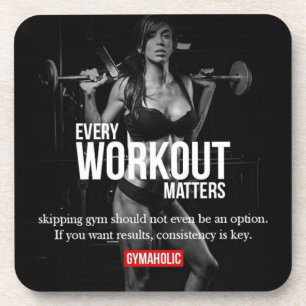 Women's Motivation - Every Workout Matters - Gym Coaster