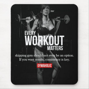 Women's Motivation - Every Workout Matters - Gym Mouse Mat