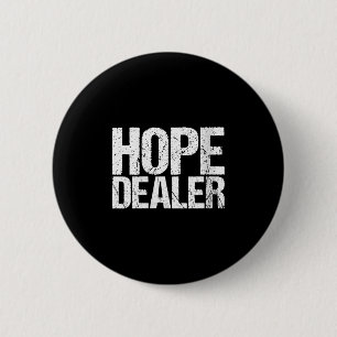 Womens Motivational Hope Er V-neck 6 Cm Round Badge