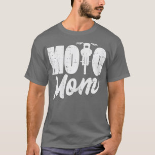 Womens Moto Mum Motorcycle Motocross Dirt Bike T-Shirt
