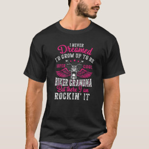 Womens Motorcycle Grandma Biker Vintage Gran T-Shirt