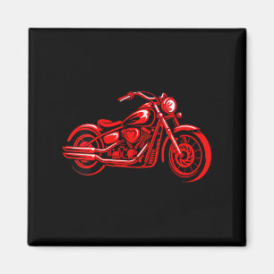 Women's Motorcycle Heart Biker Valentines Day Ride Magnet