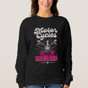 Womens Motorcycle Riding Women Girls Mascara Rid Sweatshirt
