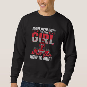 Womens Motorsport Go Kart Racing For A Go Kart Rac Sweatshirt