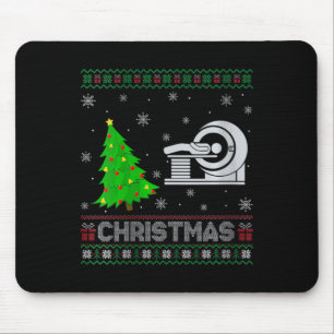 Womens Mri Tech Xmas Tree Lighting Ugly Christmas  Mouse Mat