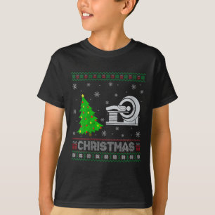 Womens Mri Tech Xmas Tree Lighting Ugly Christmas T-Shirt