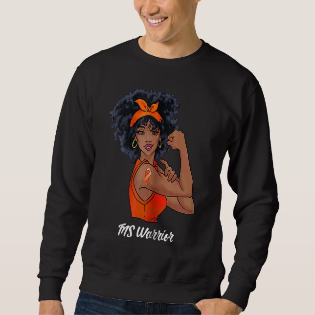 Womens Ms Warrior Fighter Support Multiple Scleros Sweatshirt (Front)