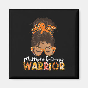 Womens Ms Warrior Messy Bun - Multiple Sclerosis A Magnet