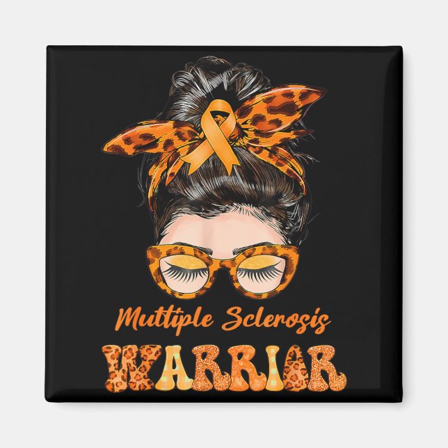 Womens Ms Warrior Multiple Sclerosis Awareness Magnet (Front)