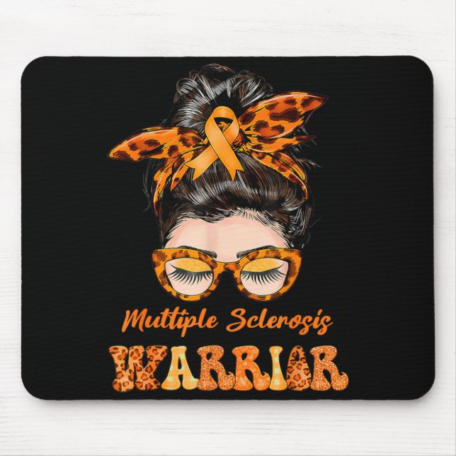 Womens Ms Warrior Multiple Sclerosis Awareness Mouse Mat (Front)