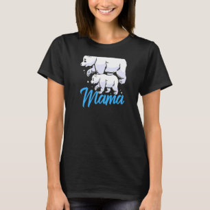 Womens Mum And Baby Polar Bear T-Shirt