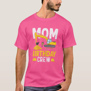 Womens Mum Birthday Crew Construction Birthday Pa T-Shirt