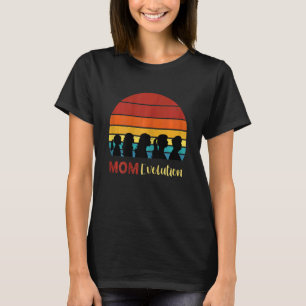 Womens Mum Evolution Retro Vintage Women Evolution T-Shirt
