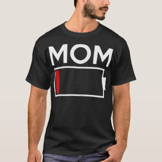 Womens Mum Low Battery Energy T-Shirt