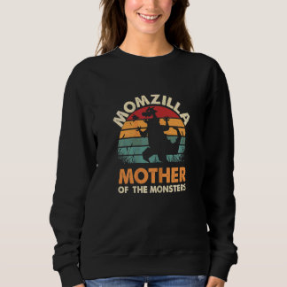 Womens Mum Mother Of Monsters Women Halloween Chri Sweatshirt