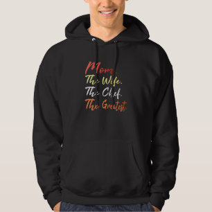 Womens Mum Mother's Day Mother Wife Greatest Chef  Hoodie