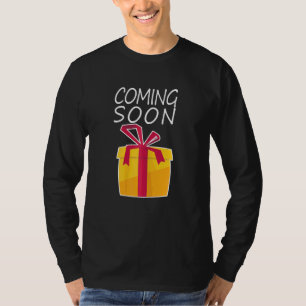 Womens Mum Mummy Coming Soon Gender Reveal Pregnan T-Shirt