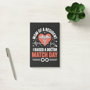 Women's Mum of A Resident Residency Match Day Post-it Notes