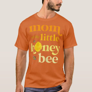 Womens Mum of Little Honey Bee Birthday Gender Rev T-Shirt