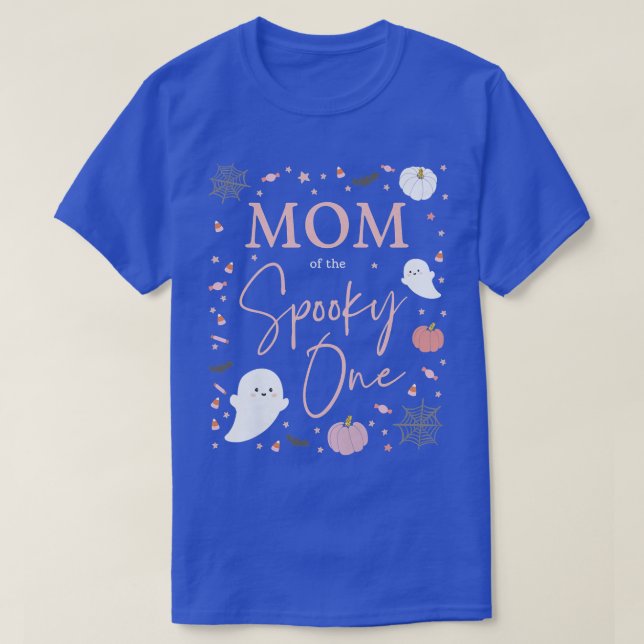 Womens Mum of the Spooky One Girl First Birthday P T-Shirt (Design Front)