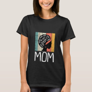 Womens Mum Retro Vintage Inspirational Word Cloud T-Shirt