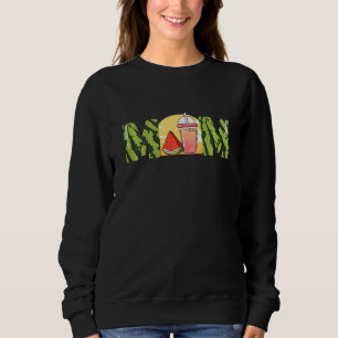 Womens Mum Watermelon Summer Fruit Mother's Day Sweatshirt