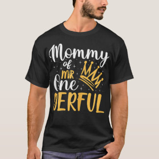 Womens Mummy Of Mr Onederful 1St Birthday Party MR T-Shirt