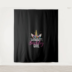 Womens Mummy Of The Birthday Girl Mother Gift Unic Tapestry