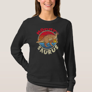 Womens Mummy Saurus I Parasaurolophus I Family Mat T-Shirt