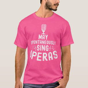 Womens Music Musical Choir Opera Singer T-Shirt