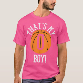Womens My Boy 0 Basketball Number 0 Jersey Basketb T-Shirt