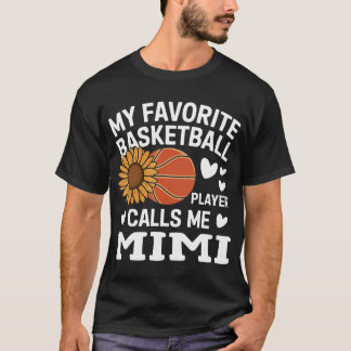 Womens My Favourite Basketball Player Calls Me Mim T-Shirt