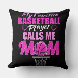 Womens My Favourite Basketball Player Calls Me Mum Cushion