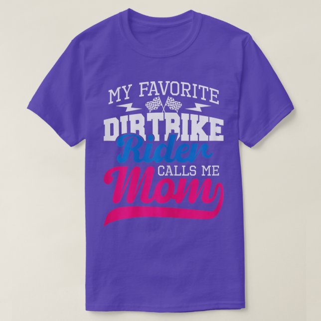 Womens My Favourite Dirt Bike Rider Calls Me Mum   T-Shirt (Design Front)