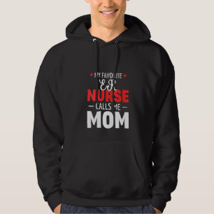 Womens My Favourite Emergency Room Er Nurse Calls Hoodie