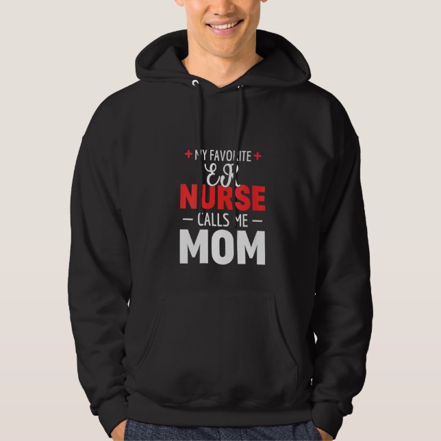 Womens My Favourite Emergency Room Er Nurse Calls  Hoodie (Front)