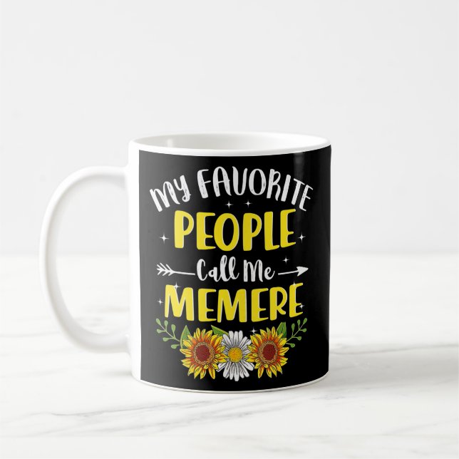 Womens My Favourite People Call Me Memere Coffee Mug (Left)
