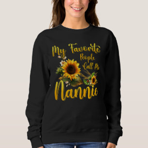 Womens My Favourite People Call Me Nannie Mothers Sweatshirt