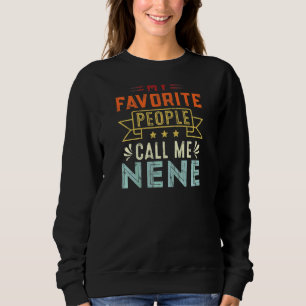 Womens My Favourite People Call Me Nene Retro Mot Sweatshirt
