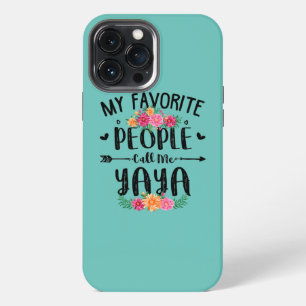 Womens My Favourite People Call Me Yaya Mothers iPhone 13 Pro Max Case