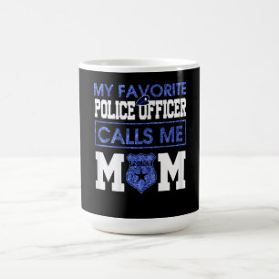 Womens My Favourite Police Officer Calls Me Mum Coffee Mug