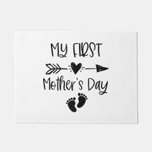 Womens My First Mother's Day For New Mum Pregnancy Doormat