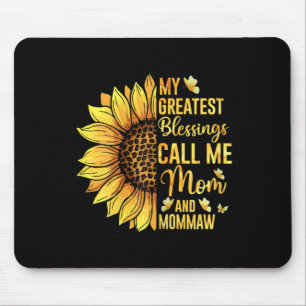 Womens My Greatest Blessings Call Me Mum And Momma Mouse Mat