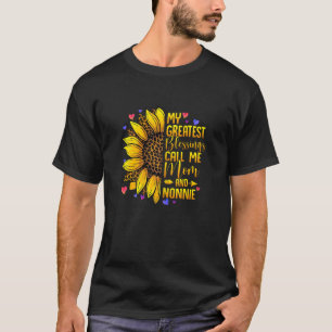Womens My Greatest Blessings Call Me Mum And Nonni T-Shirt